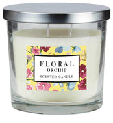 6 x Floral Metal Lid Candle 335g - Orchid - Premium Quality Tissue Online - Product Image